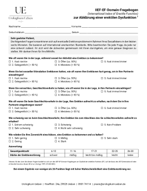 IIEF-EF-Domain-Fragebogen