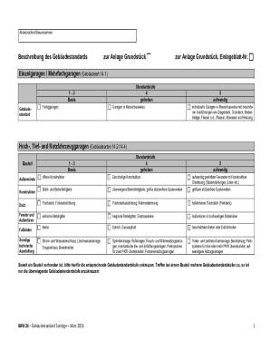 BBW 2d Building Standard Form