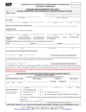 Italian Music Licensing Agreement