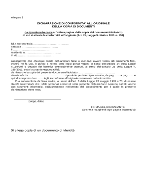 Declaration of Conformity to Original