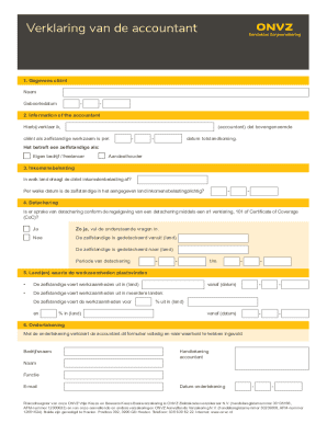 Accountant Declaration Form