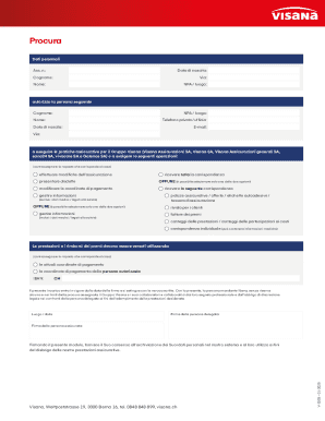 Visana Insurance Authorization Form