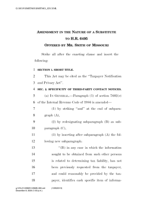 Taxpayer Notification and Privacy Act Amendment