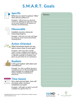 SMART Goals Template