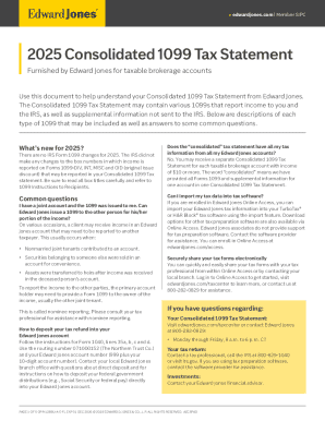 2025 Consolidated 1099 Tax Statement