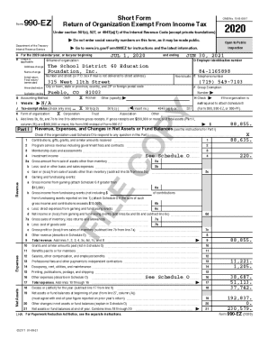 Form 990-EZ 2020