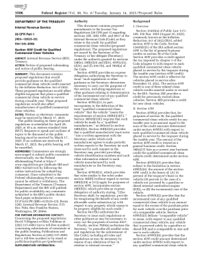 Proposed IRS Regulations for Clean Vehicle Credits