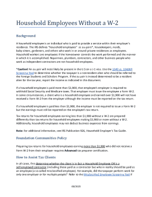 Household Employee Tax Return Guide