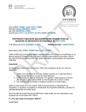 Formulario 1095-A