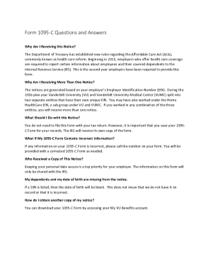 Form 1095-C Questions and Answers