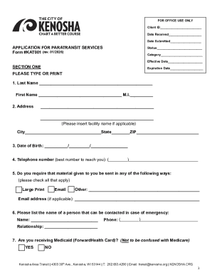 ADA Paratransit Application