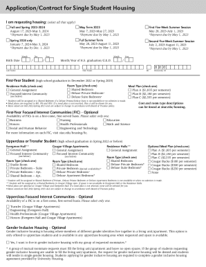 Single Student Housing Application