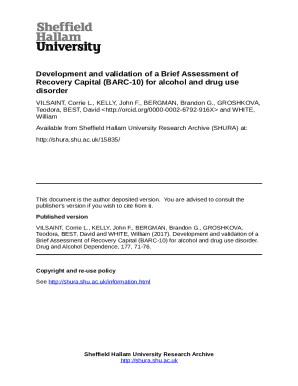 BARC-10 Recovery Capital Assessment