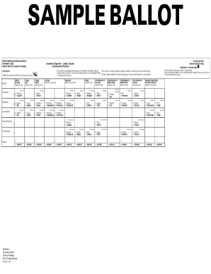 New York Sample Ballot