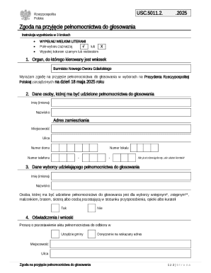 Poland Proxy Voting Authorization Form