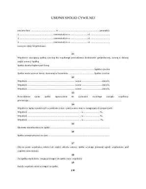 Civil Partnership Agreement
