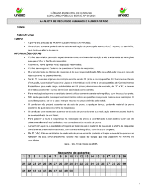 Public Exam Form for HR and Warehouse Analyst
