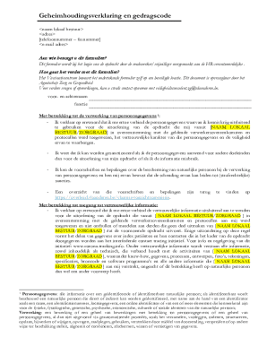 Confidentiality Declaration and Code of Conduct