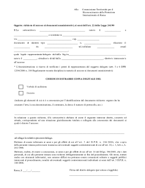 Alla Commissione Territoriale per il