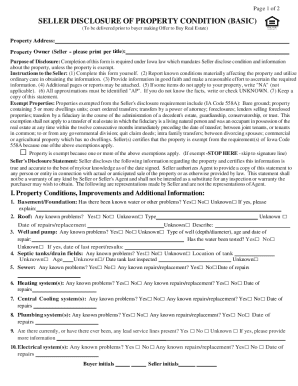 Property Condition Disclosure - What Seller's Need to Know