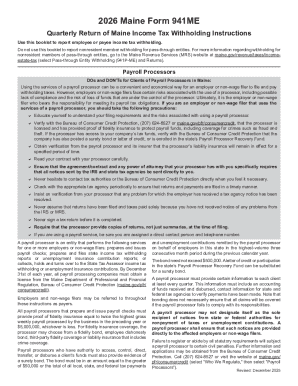 Maine Form 941ME Quarterly Return