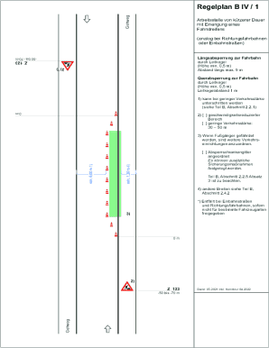Regelplan B IV 1 Traffic Control Plan