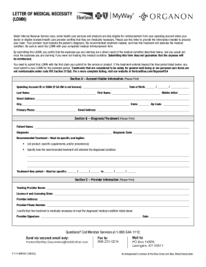 Letter of Medical Necessity Form