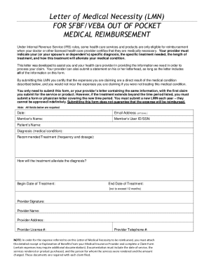 Letter of Medical Necessity