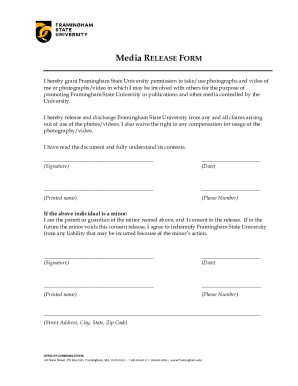 Media Release Form