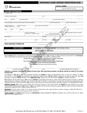 Appearance Guard Contract Registration
