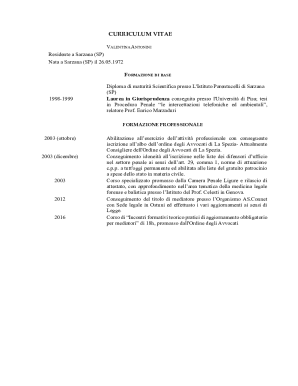 Curriculum Vitae Template