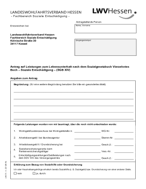 Hessen Social Compensation Application Form