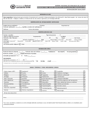 Síndrome Febril Agudo Inespecífico Form