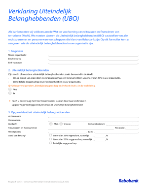 Verklaring Uiteindelijk Belanghebbenden