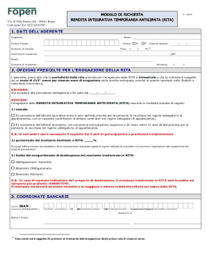 RITA Application Form