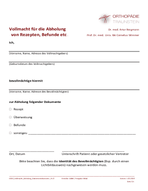 German Medical Document Collection Authorization