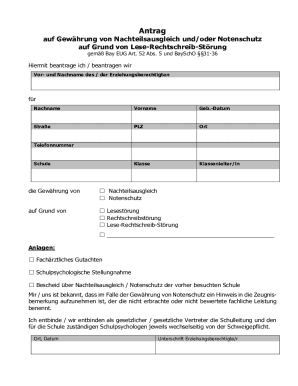 German LRS Compensation Request Form