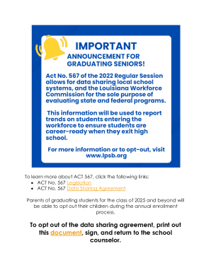 ACT 567 Data Sharing Agreement