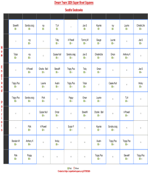 Super Bowl Squares 2026