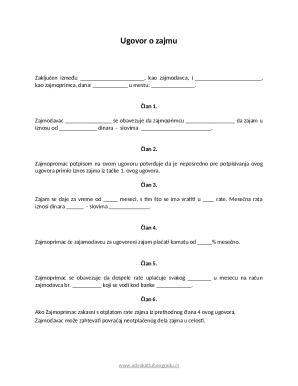 Loan Agreement Template