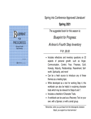 Al-Anon Fourth Step Inventory Workbook