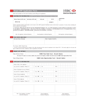 Smart STP Application Form