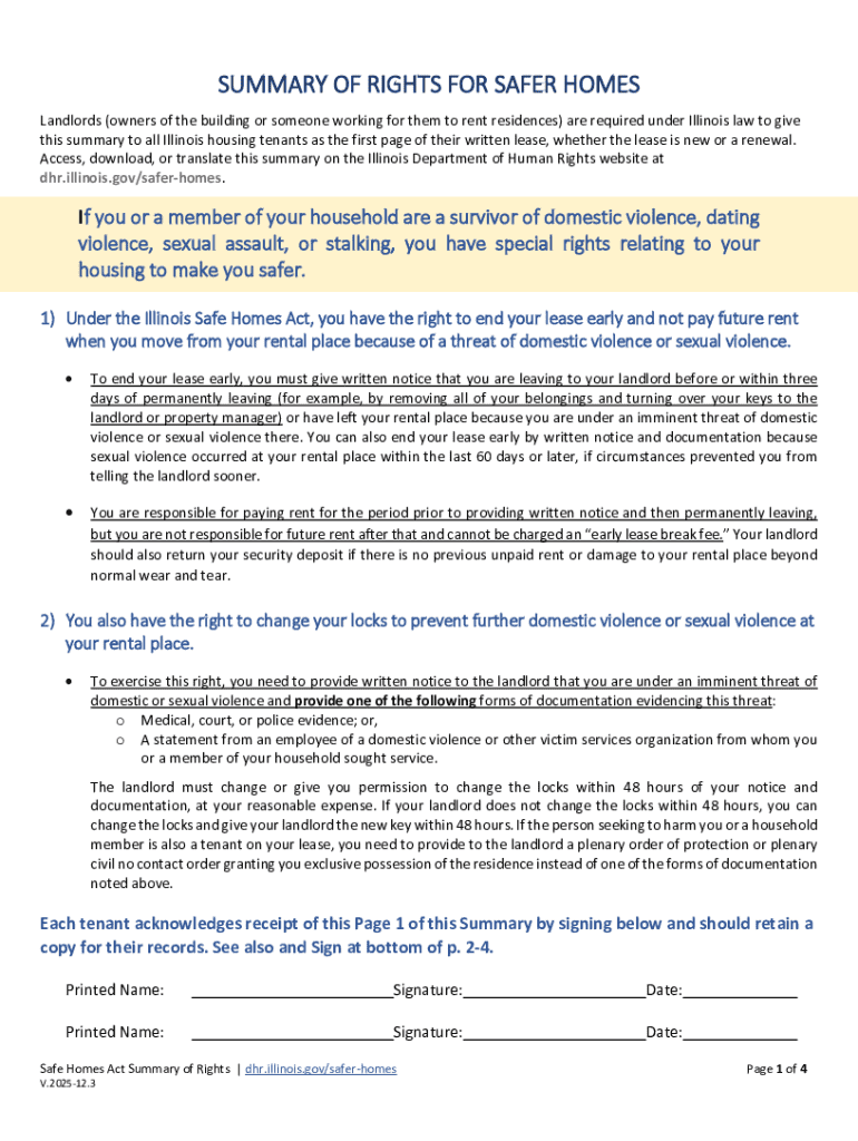 2026 Chicago Residential Lease Preview on Page 1