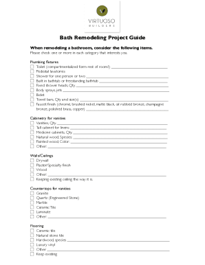 Bath Remodeling Project Guide