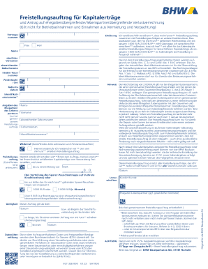 German Capital Gains Tax Exemption Form