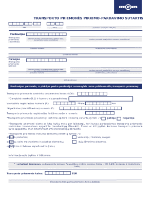 Lithuania Vehicle Purchase Agreement