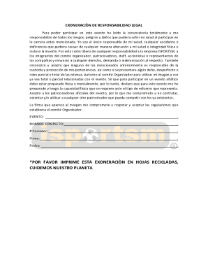 Legal Liability Waiver for Event Participation