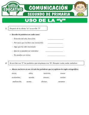Spanish Language Worksheet