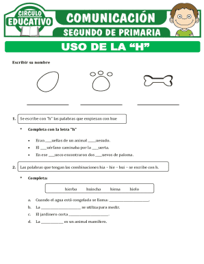Spanish Language Worksheet