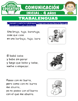 Tongue Twister Activity Sheet